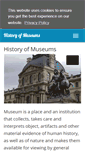Mobile Screenshot of historyofmuseums.com